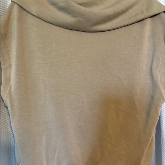 Bailey 44 Women Brown/Athletic Sleeveless Zip-up Collar Neck Blouse Soft Medium - Picture 3 of 5